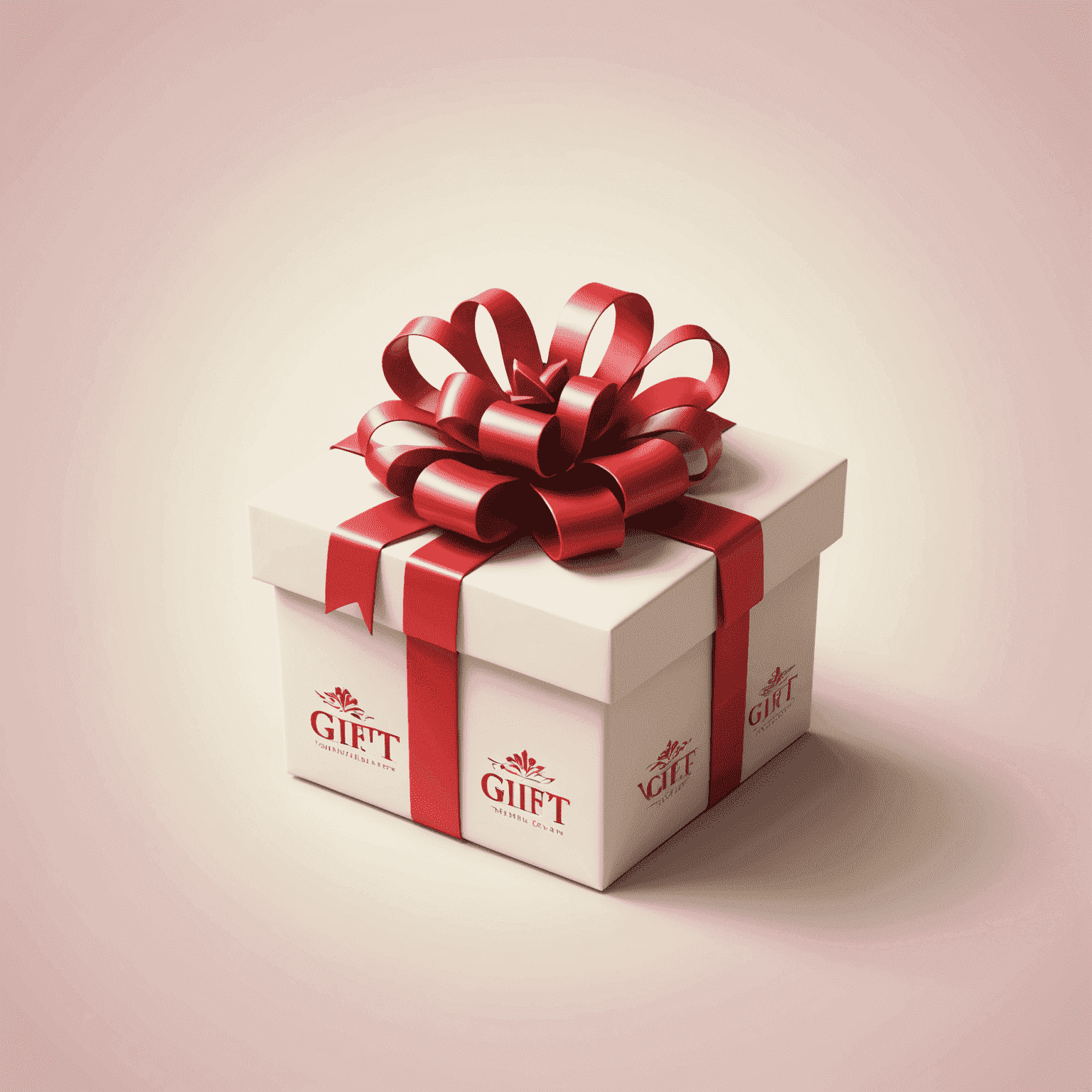 Vanilla Gift logo featuring a stylized gift box with a red and pink color scheme